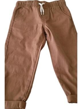 Cat & Jack Toddler Boys Size 2T Woven Pull on Jogger Pants Brown